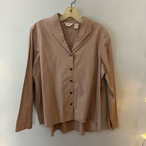 J Jill Pink Jacket with Crochet Details